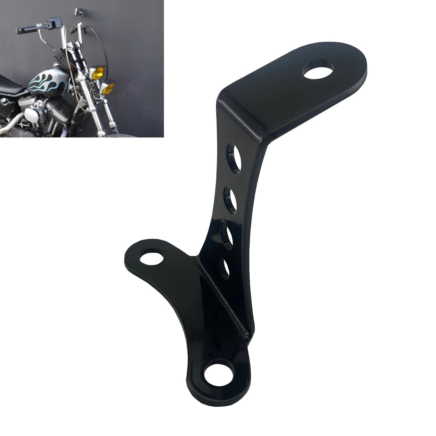 Uchwyt montażu na lampie motocyklowej Pasuje do Harley Sportster Big Twin Triumph 3,5" Uchwyt do zmiany położenia reflektora