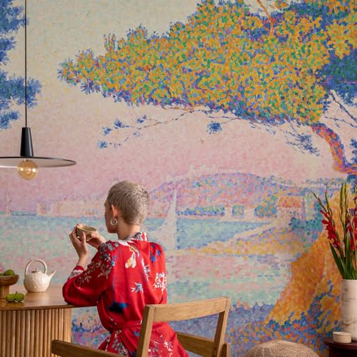 Pose murale facile pour ce décor mural intissé avec colle