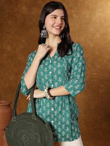 Image of Janakdulari Fashion Cotton Printed Top for Women and Girls (JDC-307)|| Party Office Home College Jean Wear