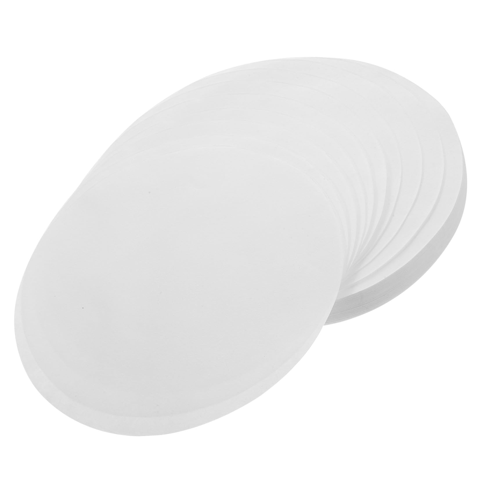 POPETPOP Discos de Papel de Filtro Cualitativo para Separación Efectiva de Caudal Medio 100 de 18cm Papel Blanco para Experimentos y Aplicaciones Generales en Química