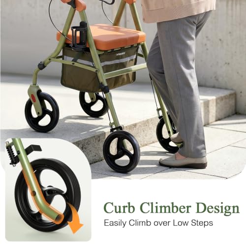 Image of HOMENURSE L37 WonderLUX Series Walkers for Seniors with Seat Lightweight