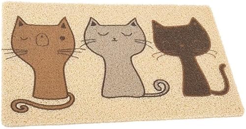 iplusmile Contenedores de plástico Alfombra para sentarse para mascotas, tapete de arena para gatos, suministros para mascotas, alfombrilla de disponible en Yaxa Peru