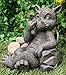 Ebros Whimsical Garden Dragon Picking Nose Treasure Hunt Statue Cute Baby Dragon Faux Stone Resin Finish Figurine Dungeons and Dragons Mythical Fantasy Sculpture Guest Greeter Home Decor