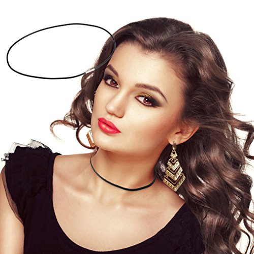 Catena in caucciù Nero con Maglie in Acciaio