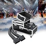 Low Lying Fog Machine, Fog Machine with DMX Remote Control Professional fog machine Water Based Fog Machine, Perfect for Wedding, Halloween, Party and Smoke Stage Effect (5000W)