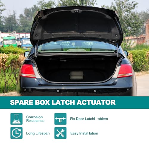 Image of Replacement Rear Trunk Latch Actuator, Compatible with Toyota Camry 2007 2008 2009 2010 2011, Fit Vehilce w /Keyless Entry Model: 64600-06010 931-860