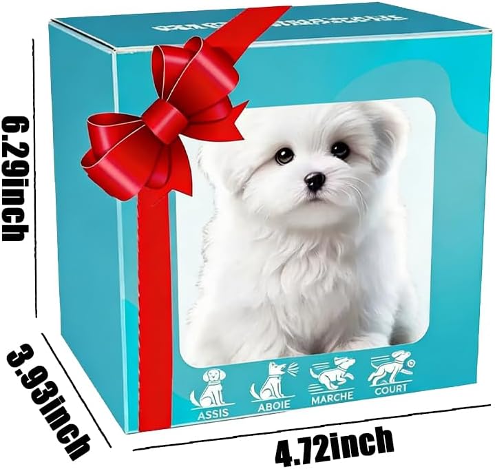 an Electronic pet Dog that can Walk and Wag its Tail! Automatic Movement, Realistic Interaction, Gift Packaging Box Included (K)