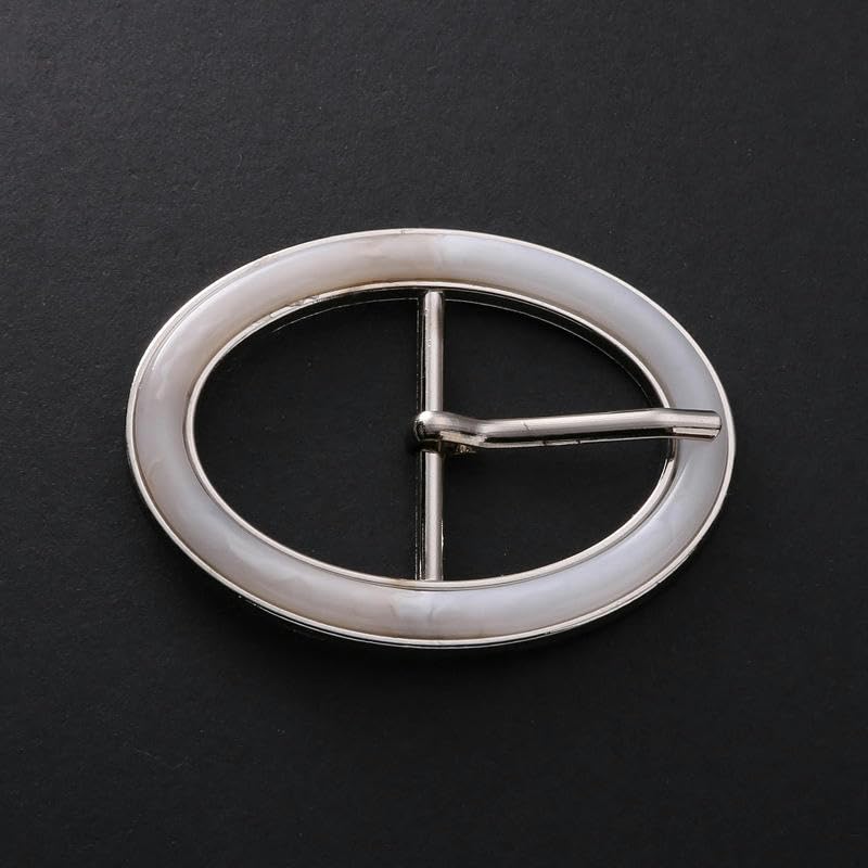 20 piezas interior 30/40/50 mm hebilla de cintura ajustable de aleación de metal de resina ovalada con pasador Reemplazo de hebilla de cinturón de aleación de metal para hebilla deslizante de pretina