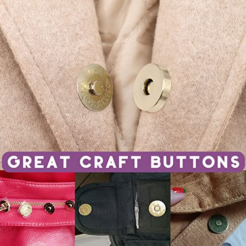 Swpeet 60 Sets Magnetic Button Clasps Snaps - Image 4