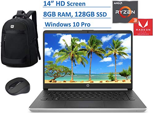 HP 2020 Premium 14 inch HD Laptop AMD Ryzen 3 (Beat i3-7100U), up