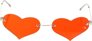 1 Par De Óculos De Sol Para Crianças Óculos De Sol De Coração Óculos UV Para Proteção Óculos De Sol Feminino Oversized Óculos De Proteção UV Óculos De Viagem Óculos De Festa Foto