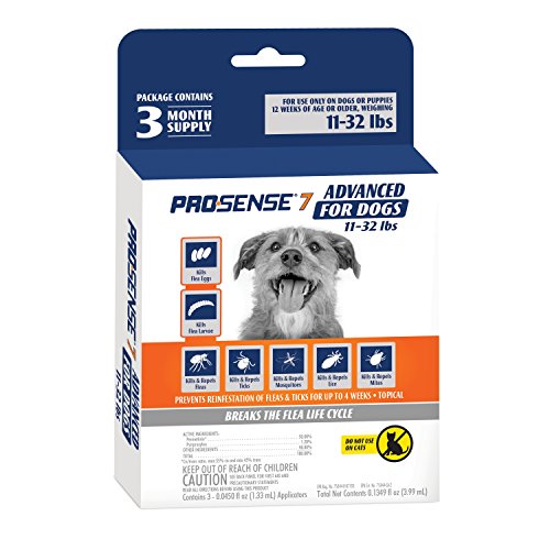 ProSense 7 Flea & Tick Prevention and Control for Dogs 11-32 lb - 3 Month Supply (P-87130)
