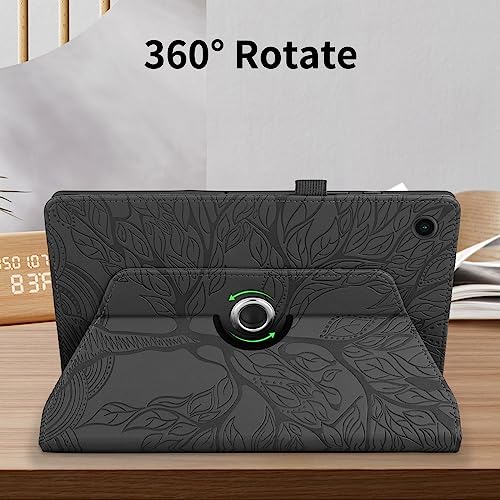 Coque Samsung Galaxy Tab A11+ en cuir synthétique de qualité supérieure noir