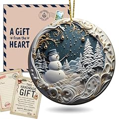 Snowman Starry Night