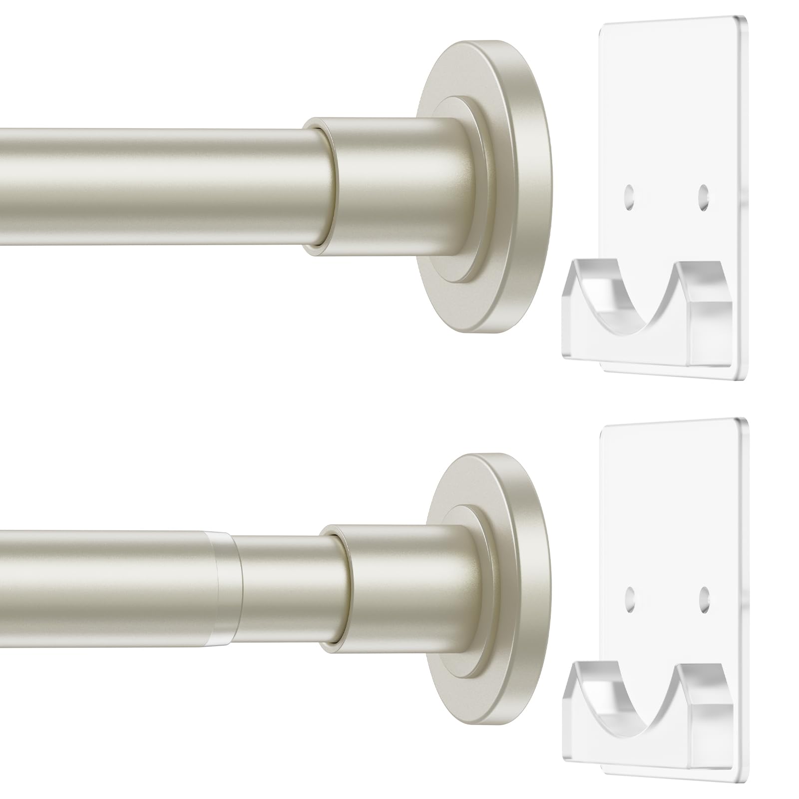 CorkLatta Nickel Shower Curtain Rod - bathroom accessories | Mubboo