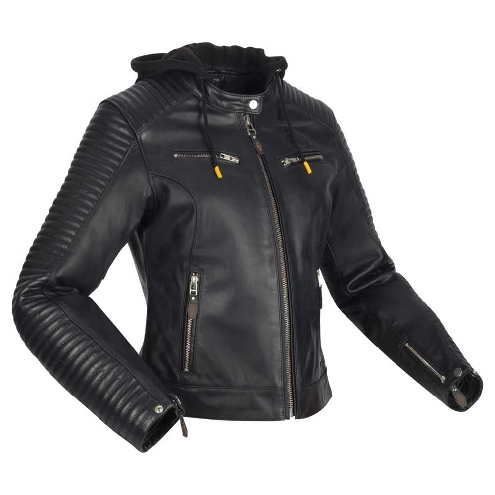SEGURA Dorian 2 Blouson en cuir de moto pour femmes, noir, 44