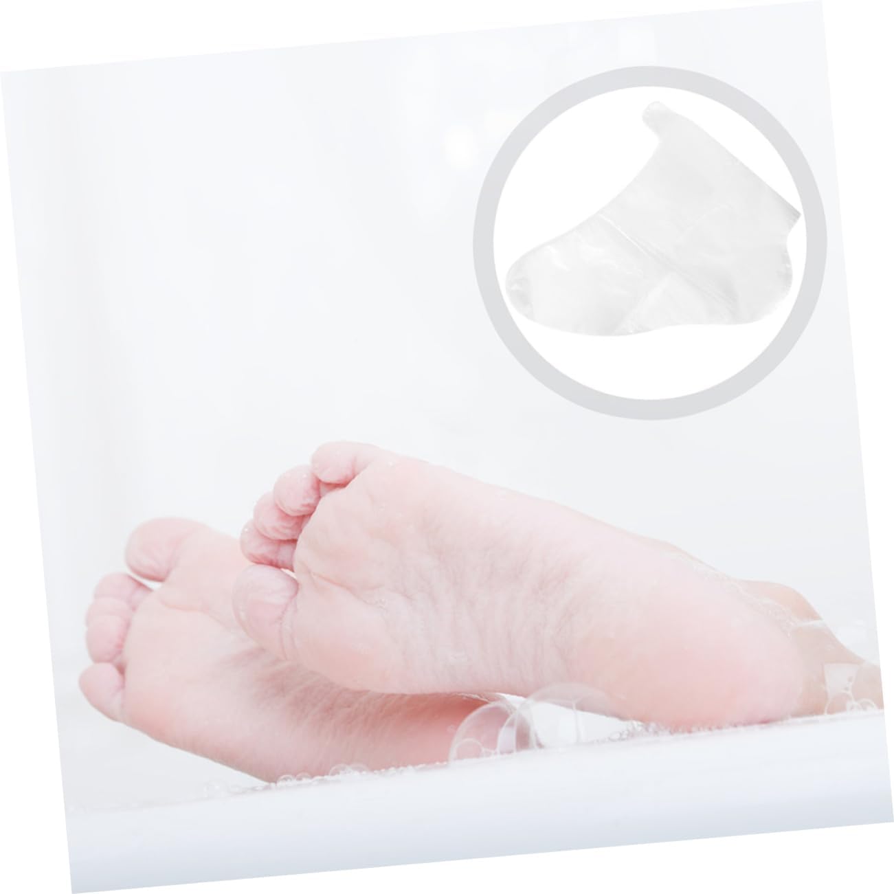 100PCS Disposable Foot Covers for Skating Skiing Amusement Parks Transparent Foot Protectors for Shoe Fitting