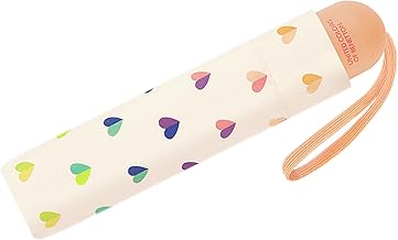 Benetton Super Mini Kinder-Taschenschirm mit Handöffner - Hearts