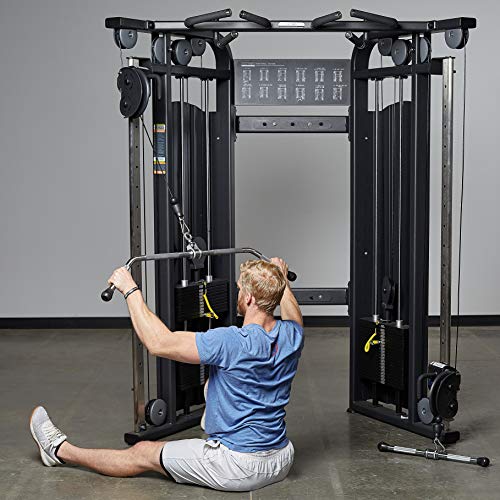 Image of REP Fitness LAT Pulldown and Low Row Cable Machine Attachments and Functional Trainer Attachments - Curl Bar, D-Handle, Ankle Cuff, Tricep Rope, Sports Handle, Straight Bar, Row, Chinning Triangle