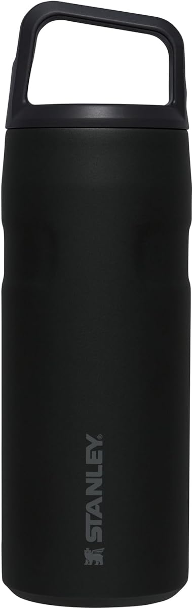 Tapa IceFlow y botella de agua para llevar | Tapa giratoria de boca ancha | Ligero y a prueba de fugas para viajes y deportes | Acero inoxidable aislado | Sin BPA