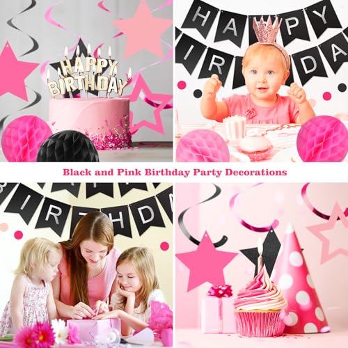 Image of meowtastic Birthday Decorations Happy Birthday Banner with Honeycomb Balls