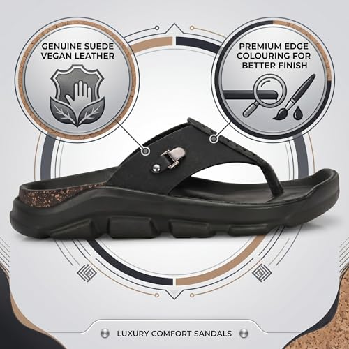 Image of All Seasons Men's Slippers Breathable, Soft-Lined, and Non-Slip for Durability Indoors or Outdoors All Year Long