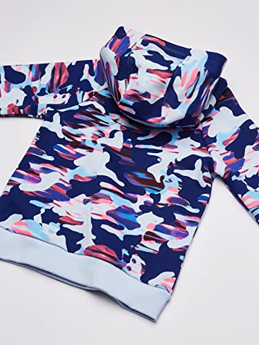 Under Armour Girls' Rival Fleece Printed Hoodie Training Sweatshirt, BLUE, XL4