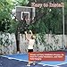 Basketball Rebounder Net Return System Machine Suspended Shooting Basketball Rebounder Device Heavy Duty Basketball Training Equipment with 360°Rotating Track for Continuous Solo Practice (Style 1)