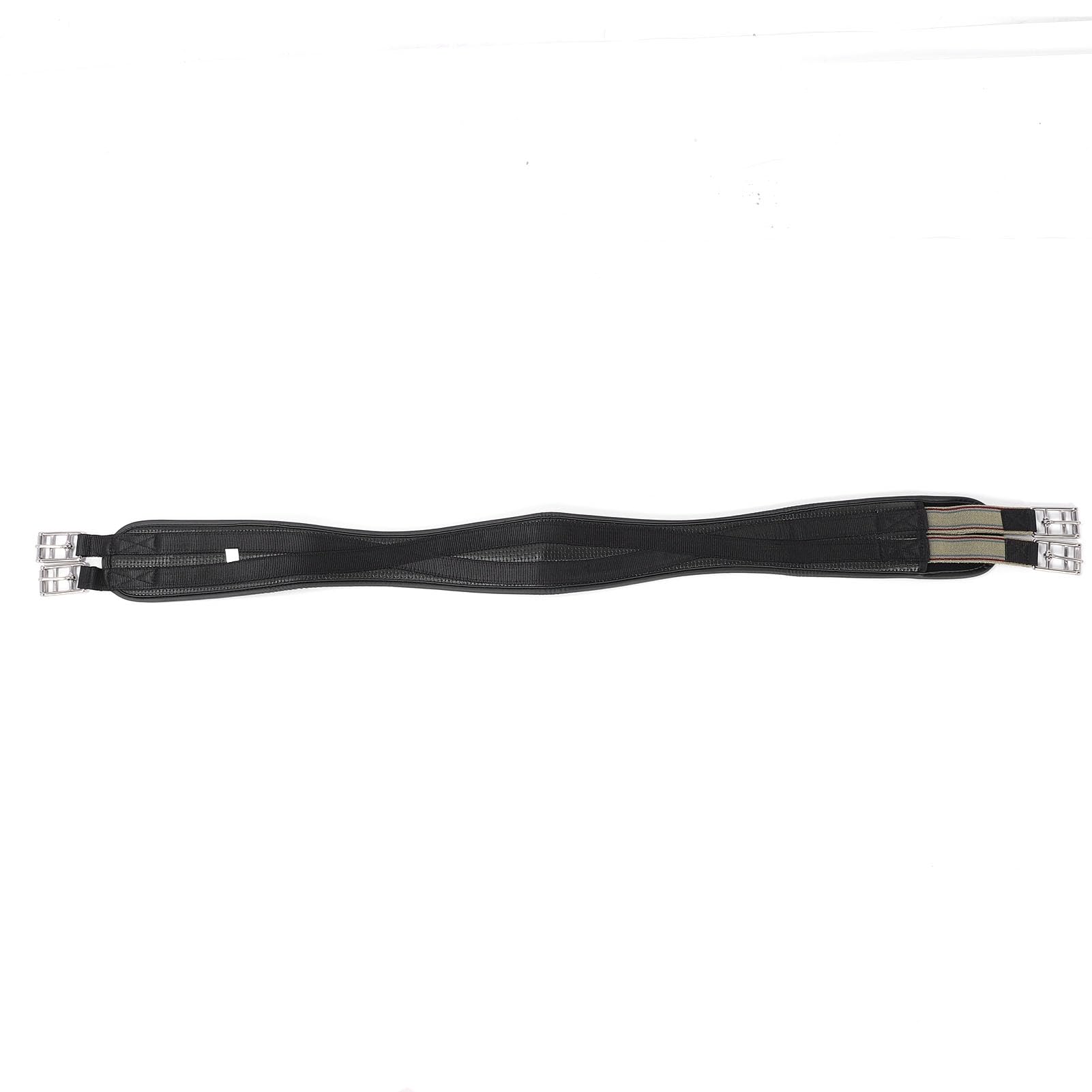 Sottopancia per Cavallo, Fibbia in Acciaio Inossidabile, Laminazione in Pelle PU, Design Antiscivolo, Attrezzatura Equestre Multifunzionale, per Dressage, Allenamento, (120 cm)