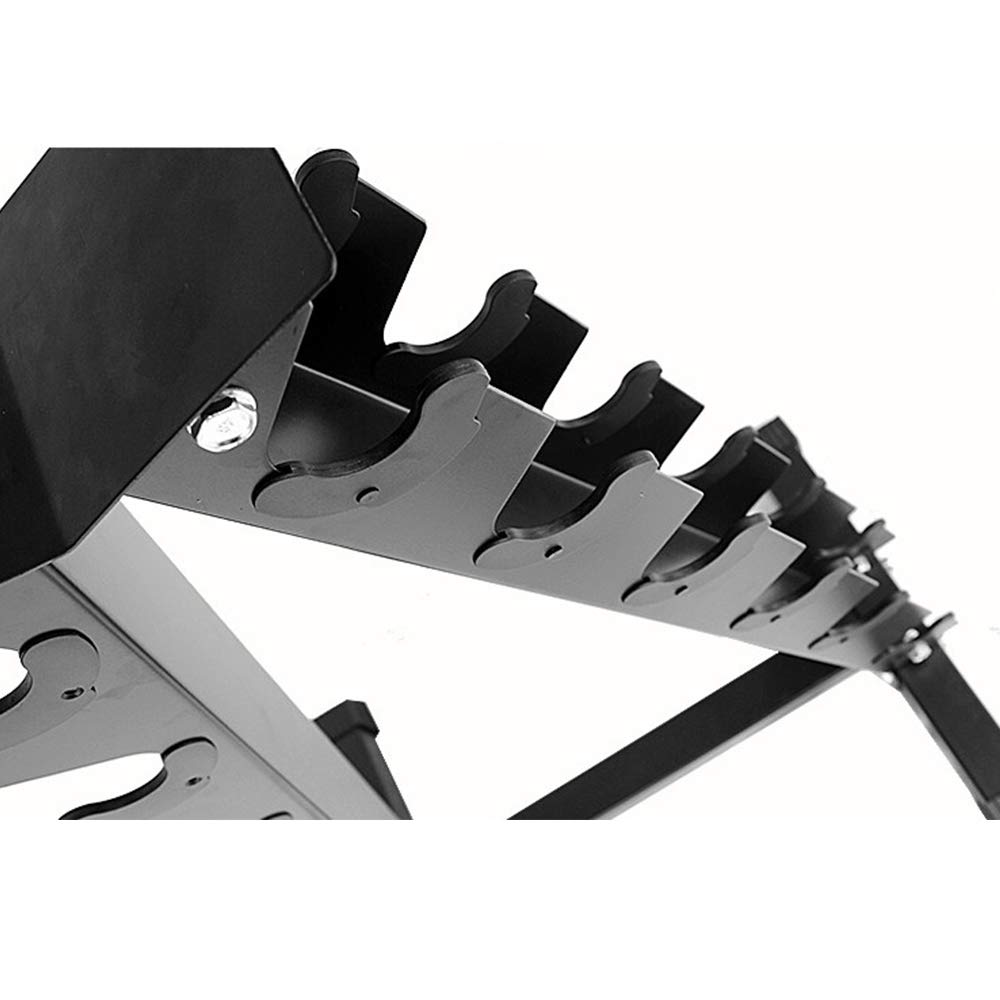 Vendeur pro Rack di stoccaggio per pesi e manubri, supporto per sollevamento pesi per 6 paia di manubri, capacità di carico fino a 200 kg