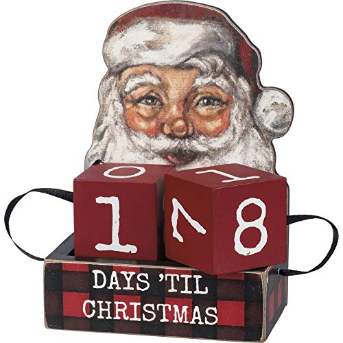 Compte à rebours Père Noël Primitives By Kathy 110095 en bois - 3