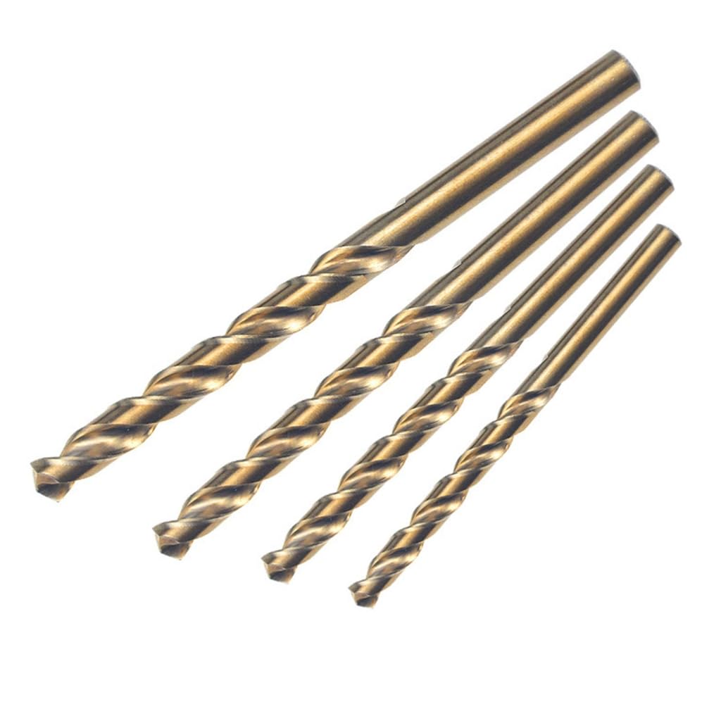 Brocas de acero de cobalto M35 de alta resistencia, vástago recto, para taladrar a través de acero endurecido y otros materiales