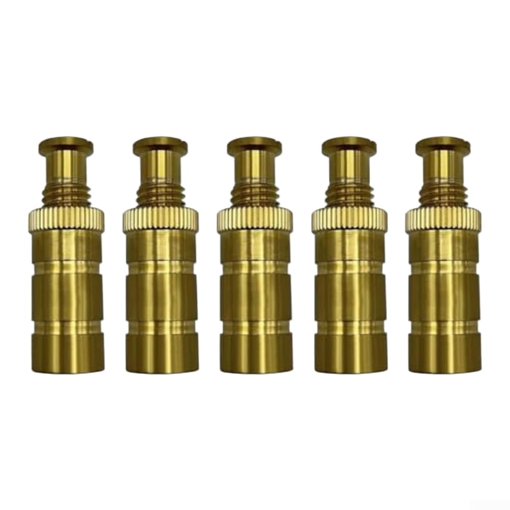 Brass Pool Safety Anchors for 3/4 Inch Hole Fit Designed to Work with Standard Pool Cover Systems Outdoor Rated (5pcs)