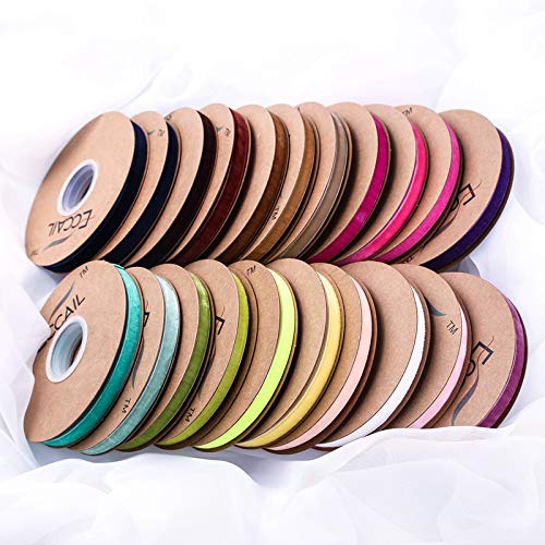 Ruban Pour Travaux Manuels – Ruban En Velours Pour Emballage Cadeau, Motif Floral, Pince à Cheveux, Accessoires, Couture, Décoration De Mariage (magenta Foncé, 10 Mm