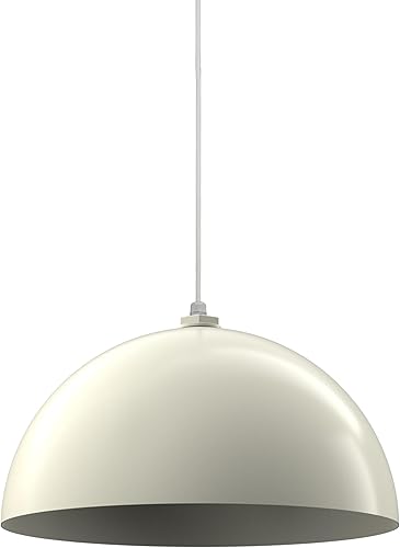 Steel Lighting Co. Melrose - Lámpara colgante Montada en el techo Cúpula redonda de 18 pulgadas Estilo moderno y contemporáneo de granja