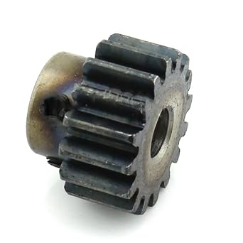 Xuulan-Bevel Gears 1pcs 1.5M 16T Metal Gear 27mm Width Spur Gear 1.5 Module 16 Teeth 5mm 6mm 6.35mm 8mm 10mm 12mm Bore Spur Pinion Gear Color 5mm bore, Size 16 Teeth