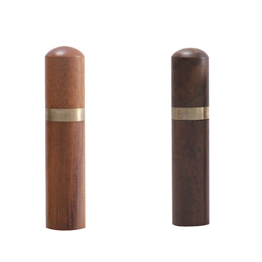 Dtacke 2 Pcs Durable Black+ Brown Wooden Sewing Needle Organizer Box Toothpick Storage Holder Box DIY Sewing Needles Embroidery Case Box