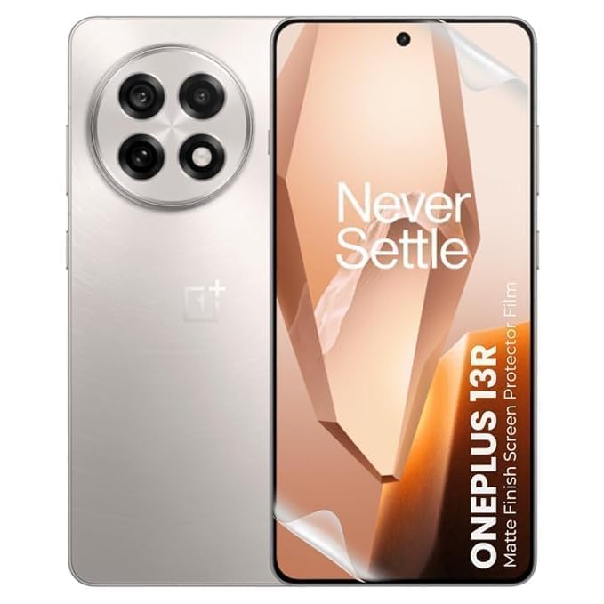 Image of BLACKSHEEP Matte Screen Protector for OnePlus 13R 5G Membrane Case Friendly Full Edge to Edge Screen Coverage & Installation Kit-(Pack of 1)
