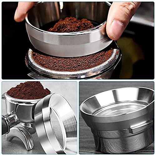 Anillo Dosificación Café, Embudo Dosificador de Espresso con Reemplazo Magnético, Embudo de Dosificación de Espresso… - Imagen 4