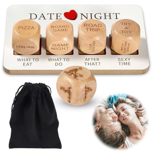 Date Night Würfel für Paare, Date Ideen, Romantisches Paar-Würfel-Set, Spiele für Paare, Jahrestag Geschenk für ihn & sie oder zum Valentinstag, lustiges Geschenk für Paar, Couple Frauen und Männer