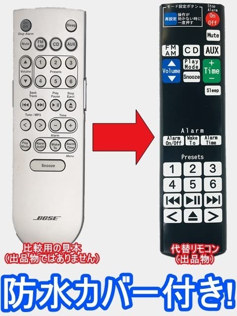 Amazon | 【代替リモコン13】防水カバー付 BOSE Premium Backlit