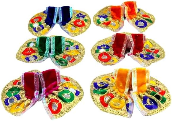eSplanade Ladoo Gopal Poshak | God Dress | Bhagwaan Ki Poshaak | Dev Vastra - (Set of 6) (Size: 2)