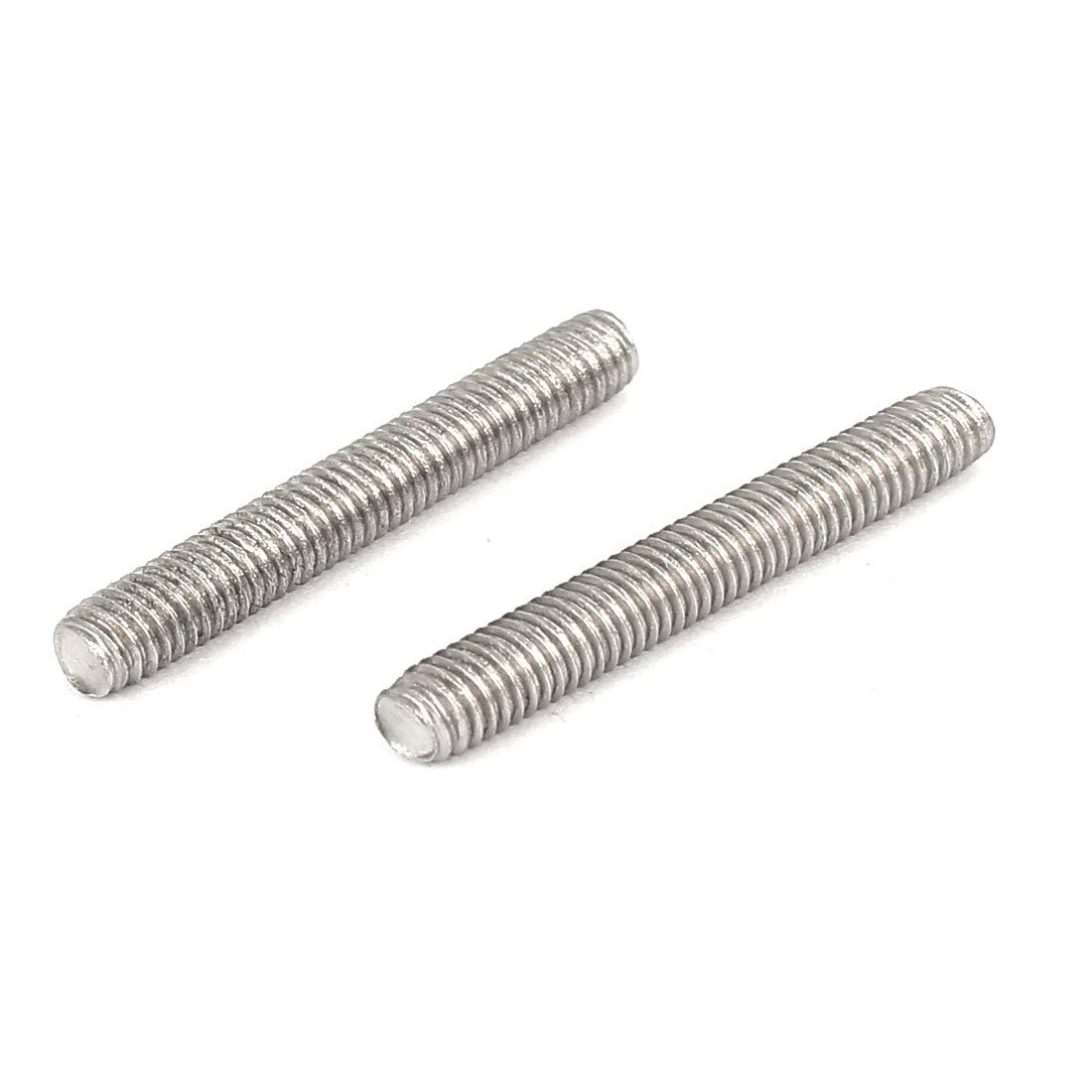 Dubbel Einde Draadstang M3-M16 A2 304 Rvs Headless Stud Bouten Schroef Staaf Tand Stok Dual Head Schroefdraad Bar (Color : 65mm, Size : M8 (2PCS