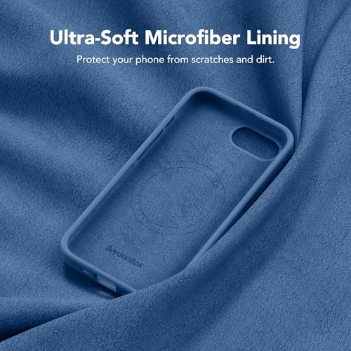 Image of Magnetic for iPhone 17e /iPhone 16e Case, Compatible with MagSafe, [Soft Anti-Scratch Microfiber Lining] Slim Silicone Shockproof Protective Phone Case for iPhone 17e /16e 6.1 inch, Lake Blue