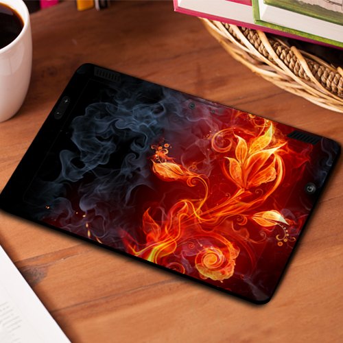 Fire HDX 8.9 Decal/Skin Kit, Flower of Fire (will fit 3rd and 4th generation)