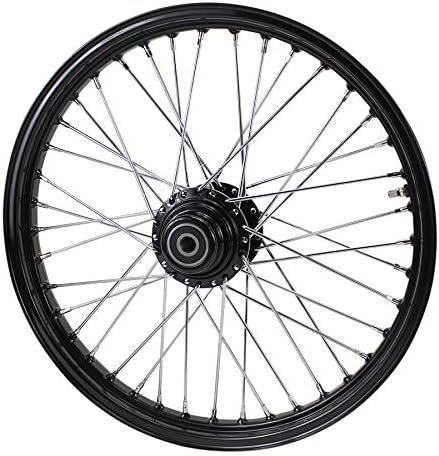 Black Front 40 Spoke Wheel 21"x2.15" (fits Harley Softail 2000-2006, Dyna FXDWG 2000-2005)