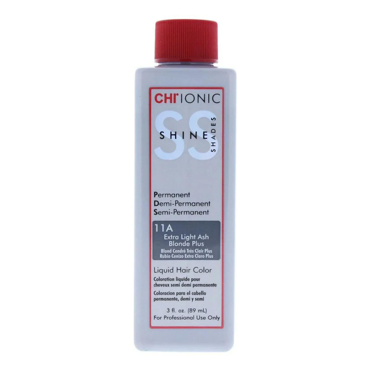 CHI Ionic Shine Shades Liquid Hair Color for Unisex, 11A Extra Light Ash Blonde Plus, 3 Ounce