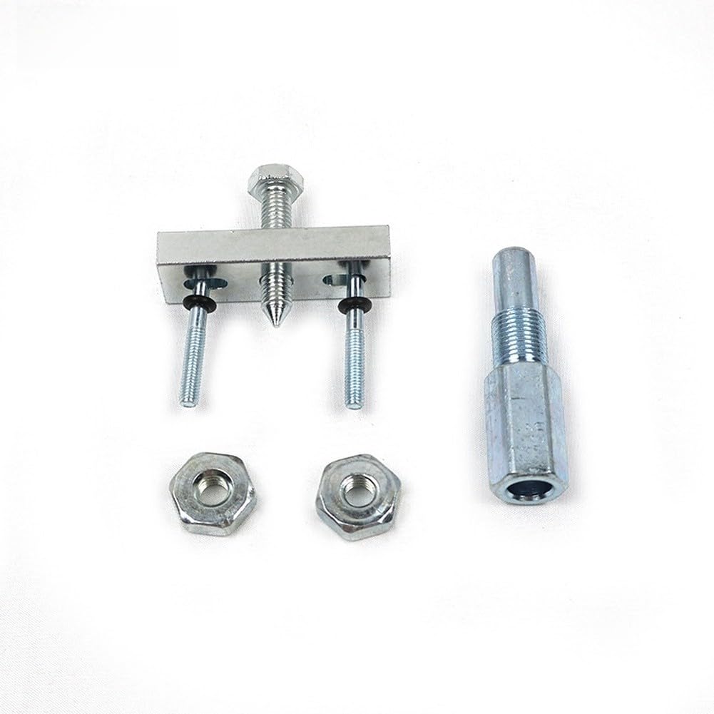 Llave de extracción de embrague de motosierra, extractor de volante con tope de pistón, barra guía, reparación de barra plateada