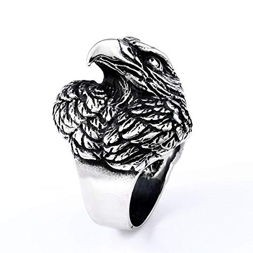 Image of Genuine Stainless Steel Ring for Men Fashion Punk Rock 3D Animal Rings