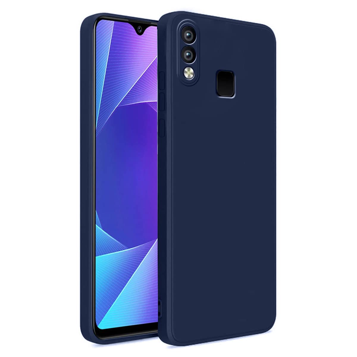 LIRAMARK Silicone Soft Back Cover Case for Vivo Y95 / Vivo Y93 / Vivo Y91 (Blue) (B0BS65WMZS) Amazon Price History, Amazon Price Tracker